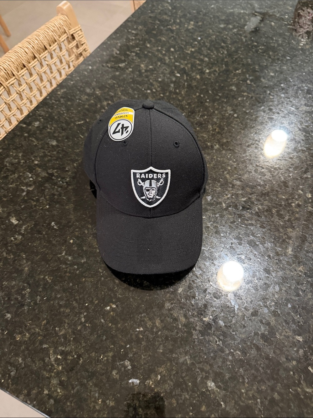 '47 Kids Black Raiders Adjustable Baseball Cap
